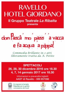 Manifesto Spettacolo teatrale Natale 2016-Ravello La Ribalta